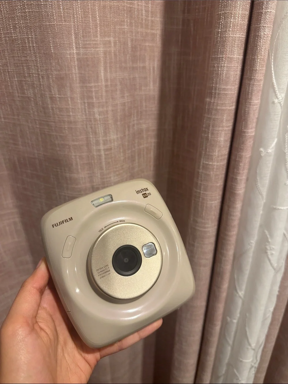 Fujifilm Instax Square SQ20 Instant Camera - Cream and Gold Accents